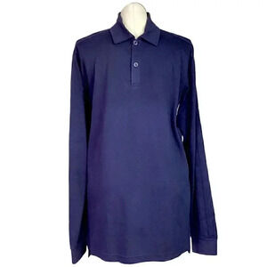 adidas Navy Long Sleeve Shirt